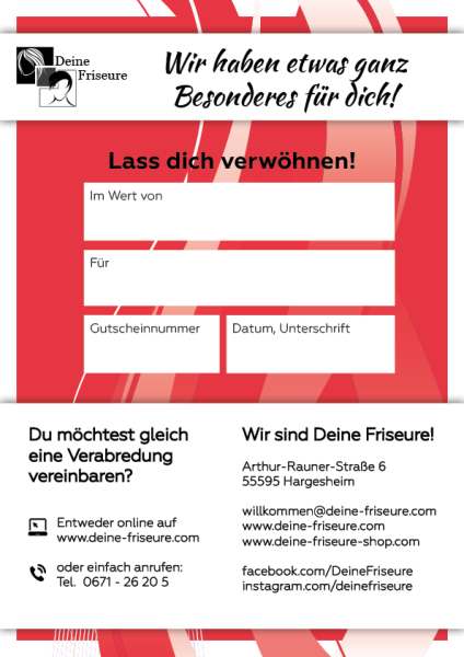 HARGESHEIM GESCHENK-GUTSCHEIN zum Selbstausdrucken