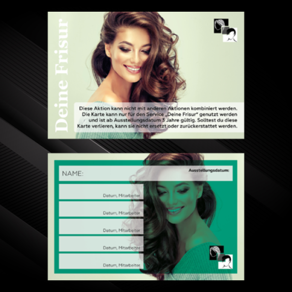 BLACK MONTH "Deine Frisur" 5er Karte