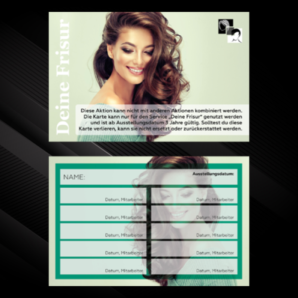 BLACK MONTH "Deine Frisur" 10er Karte
